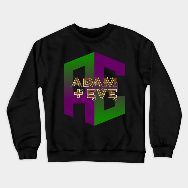 Adam + Eve Crewneck Sweatshirt by Slave Of Yeshua